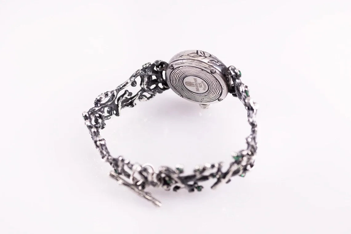 Tree Branch Silver Watch