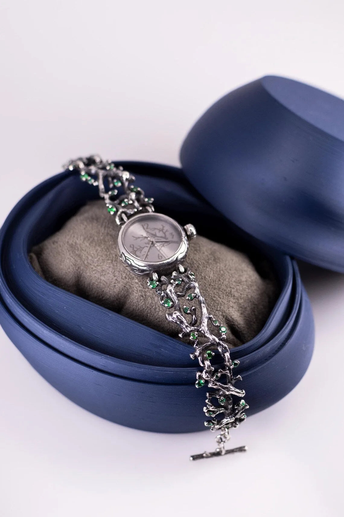 Tree Branch Silver Watch