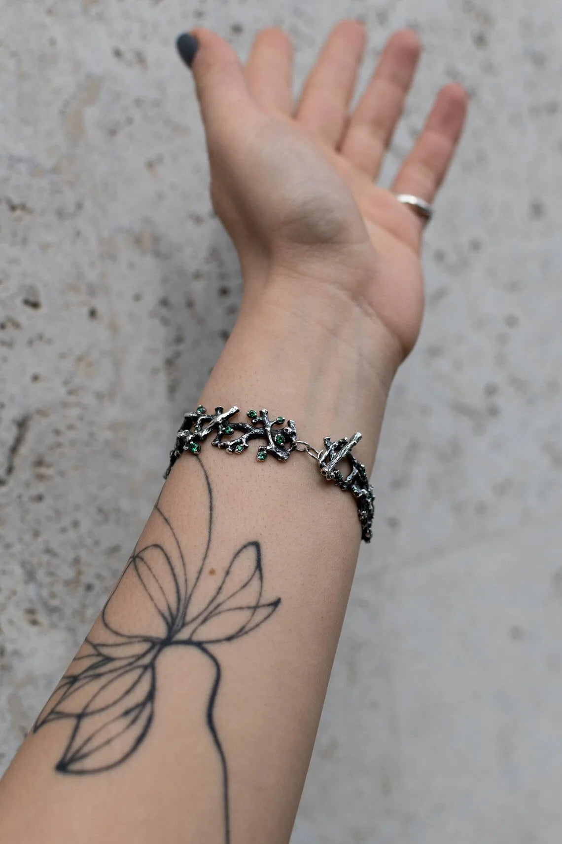 Tree Branch Silver Watch