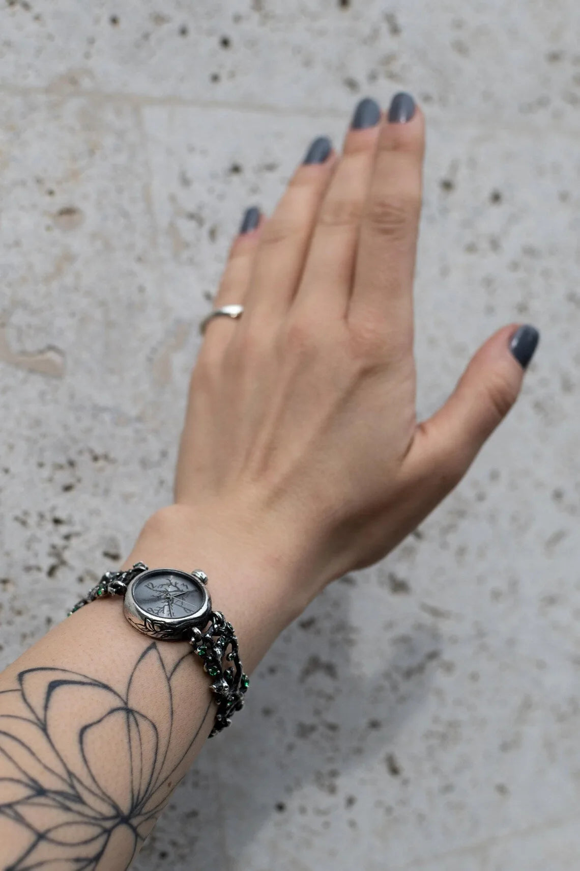 Tree Branch Silver Watch